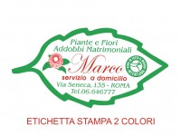 Etichette adesive per fioristi, fiorai e vivaisti (mm 59X30)  (cod.2G) 